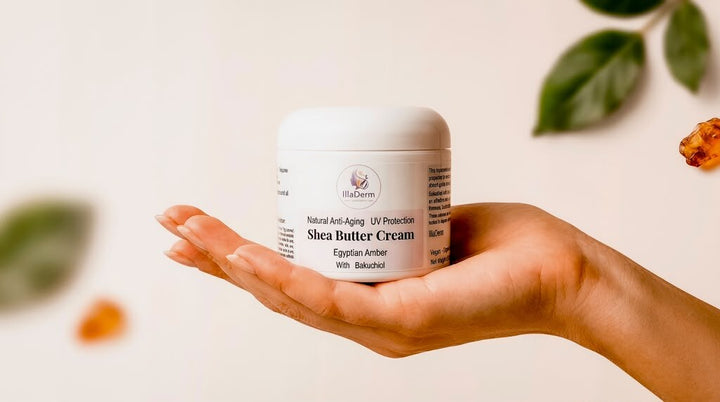 IllaDerm Shea Butter Cream Egyptian Amber with bakuchiol