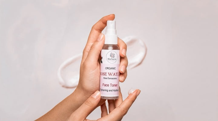 IllaDerm Rose Water Face Toner, Rosa Damascena spray