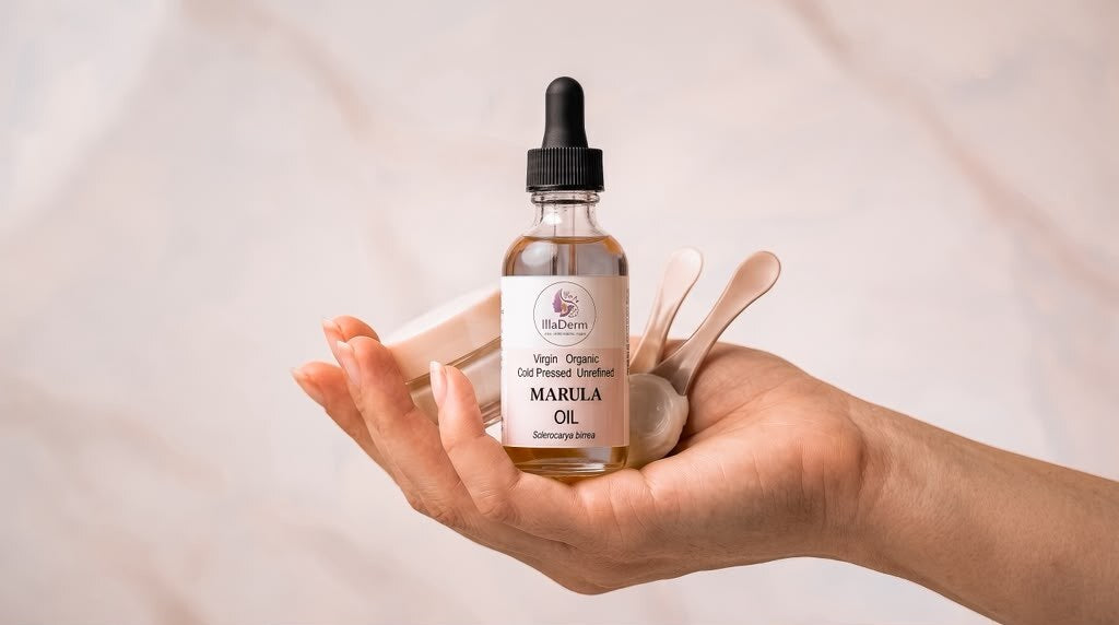 IllaDerm Marula Oil, virgin organic cold pressed